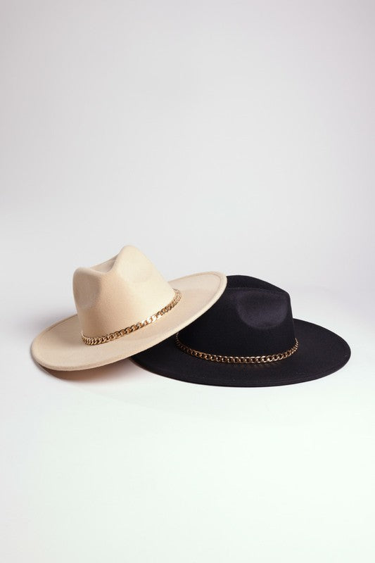 FAUX SUEDE FEDORA